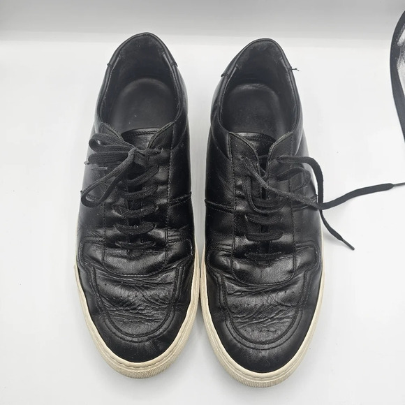 Common Projects Bball Leather Sneakers  Black Size 43 - Picture 1 of 12